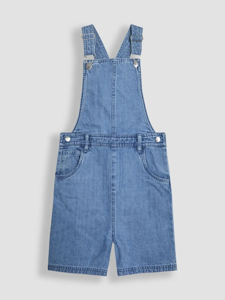 Tuinbroeken|Jumpsuits En Playsuits*Jojo Maman Bébé - Korte denim bretelbroeken