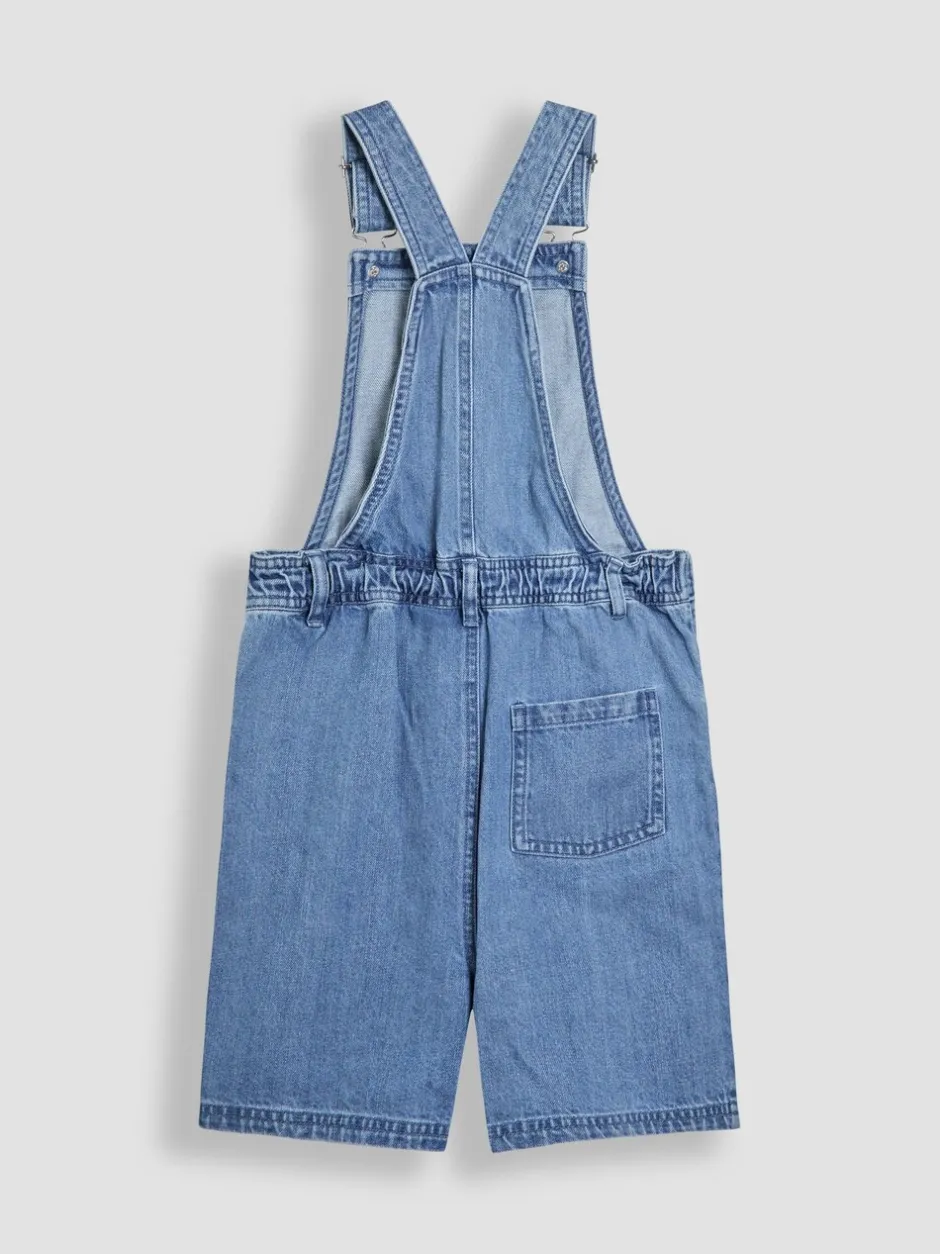 Tuinbroeken|Jumpsuits En Playsuits*Jojo Maman Bébé - Korte denim bretelbroeken