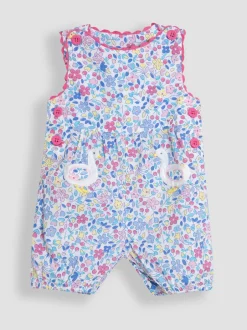 Tuinbroeken|Jojo Maman Bébé Appliqué Pocket 100% Cotton Dungarees