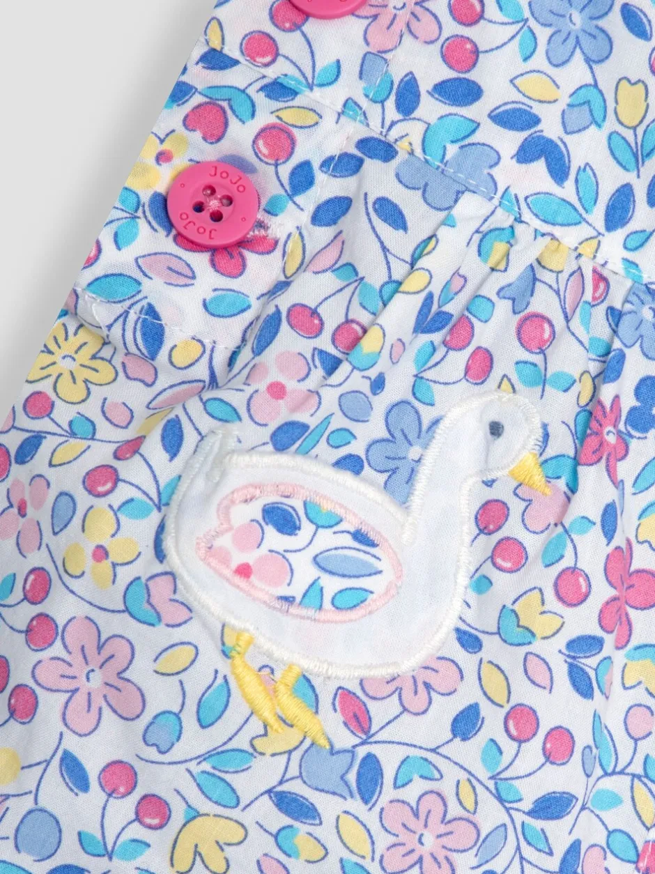 Tuinbroeken|Jojo Maman Bébé Appliqué Pocket 100% Cotton Dungarees