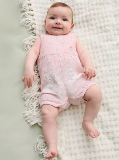 Tuinbroeken*Jojo Maman Bébé Appliqué Pocket 100% Cotton Dungarees