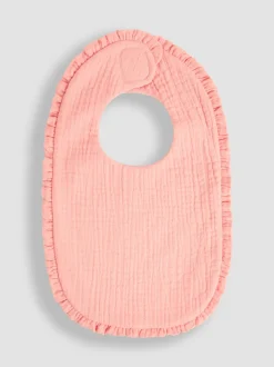 Slabbetjes*Jojo Maman Bébé Baby Muslin Frill Bib