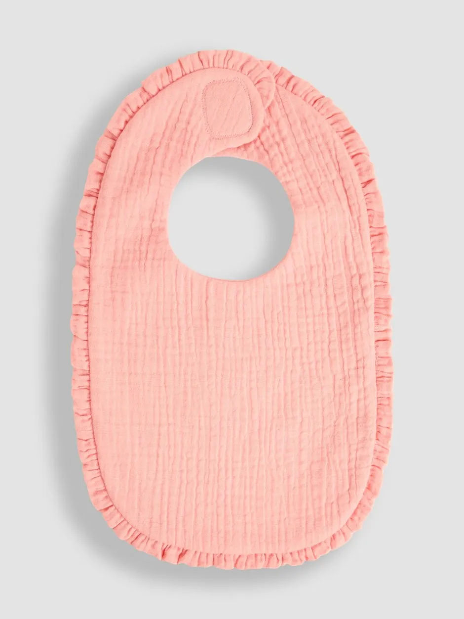 Slabbetjes*Jojo Maman Bébé Baby Muslin Frill Bib