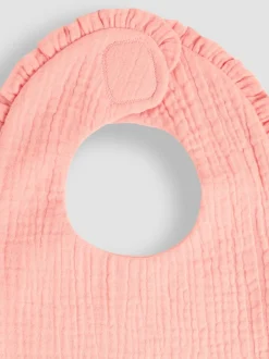 Slabbetjes*Jojo Maman Bébé Baby Muslin Frill Bib