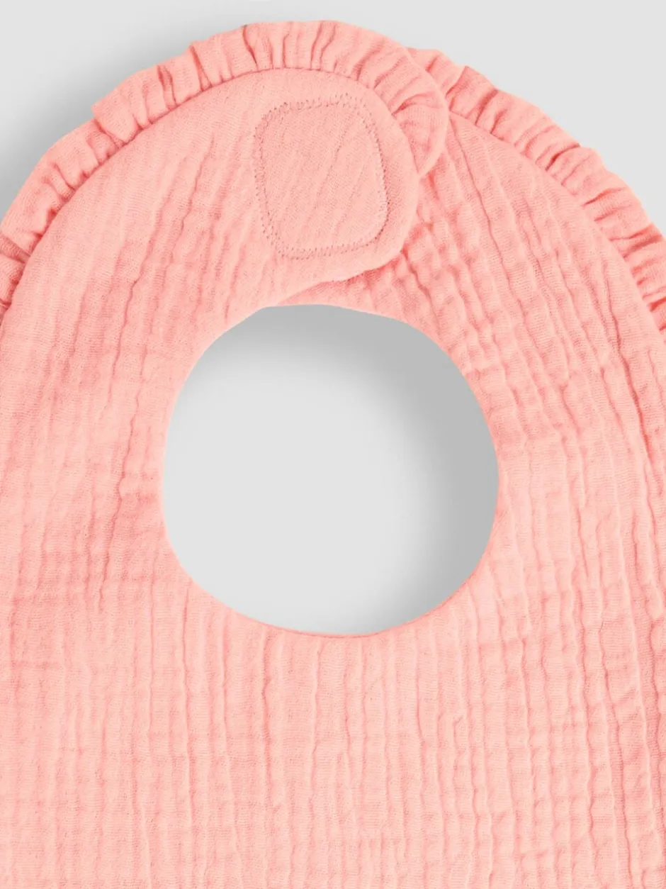 Slabbetjes*Jojo Maman Bébé Baby Muslin Frill Bib