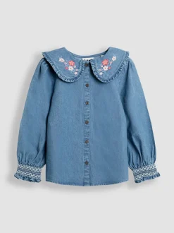 Overhemden En Blouses*Jojo Maman Bébé blouse met ruchekraag