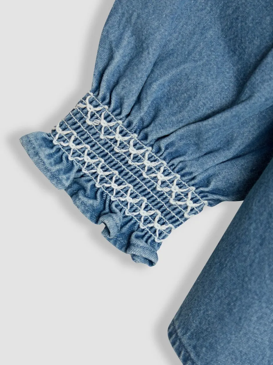 Overhemden En Blouses*Jojo Maman Bébé blouse met ruchekraag