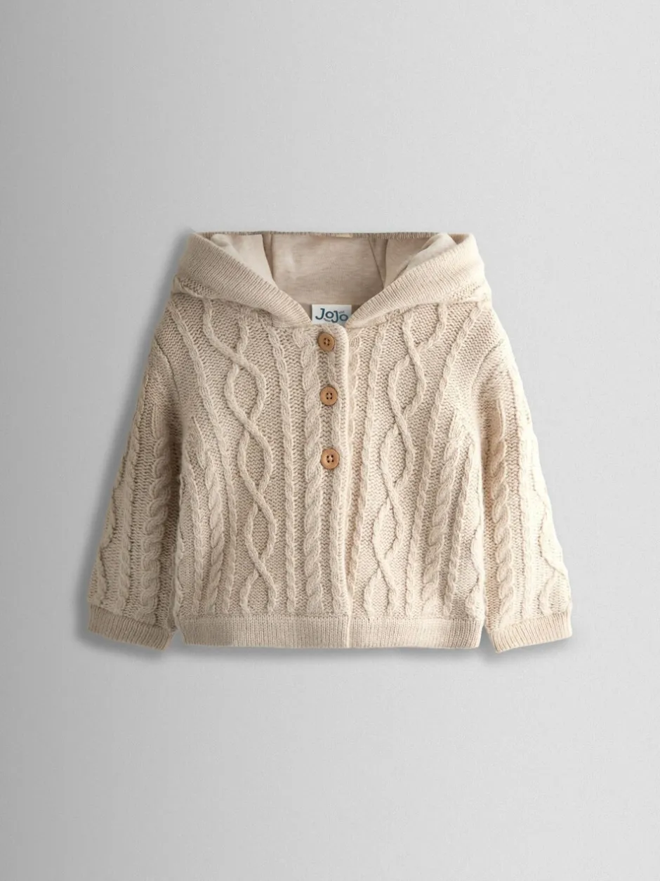 Truien En Breisels|Gebreide Kleding|Jojo Maman Bébé Cable Knit Cardigan