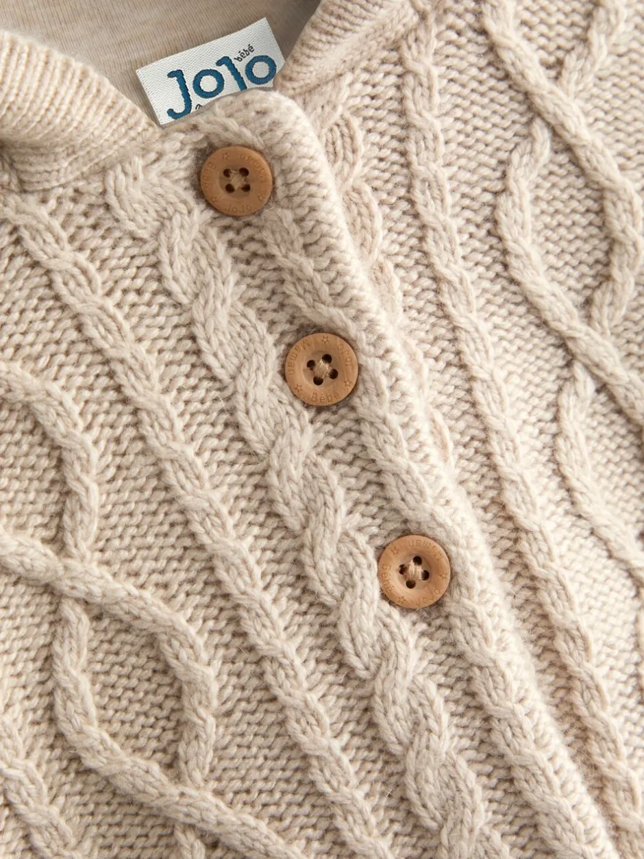 Truien En Breisels|Gebreide Kleding|Jojo Maman Bébé Cable Knit Cardigan