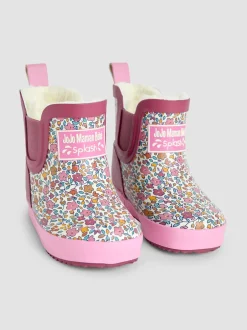 Laarzen|Jojo Maman Bébé Cosy Lined Ditsy Ankle Wellie