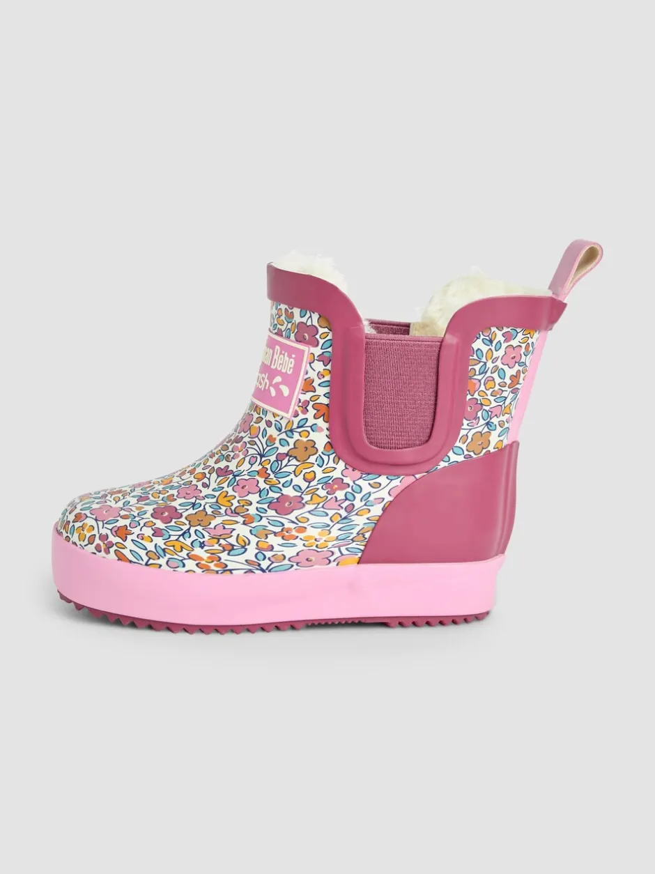 Laarzen|Jojo Maman Bébé Cosy Lined Ditsy Ankle Wellie
