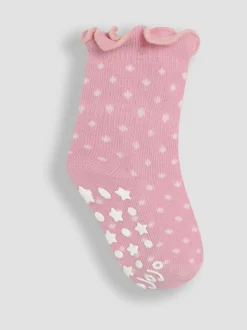 Sokken En Panty's|Jojo Maman Bébé Cotton Frill Socks 3 Pack