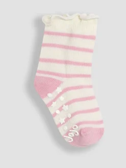 Sokken En Panty's|Jojo Maman Bébé Cotton Frill Socks 3 Pack