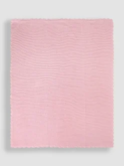 Babyartikelen En Slaapzakken |Jojo Maman Bébé Dusky Pink Scalloped Edge Blanket