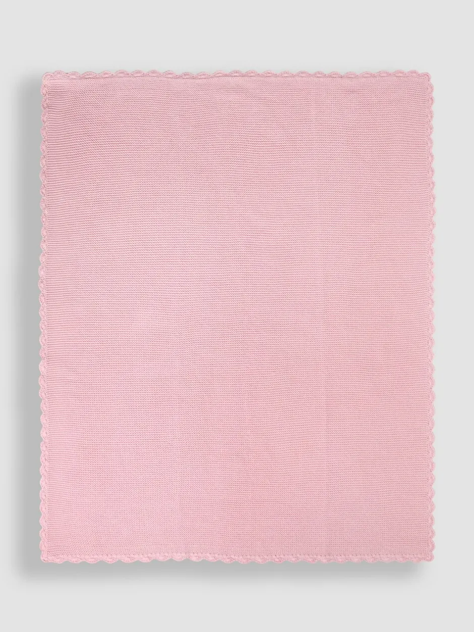 Babyartikelen En Slaapzakken |Jojo Maman Bébé Dusky Pink Scalloped Edge Blanket