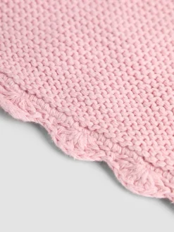 Babyartikelen En Slaapzakken |Jojo Maman Bébé Dusky Pink Scalloped Edge Blanket