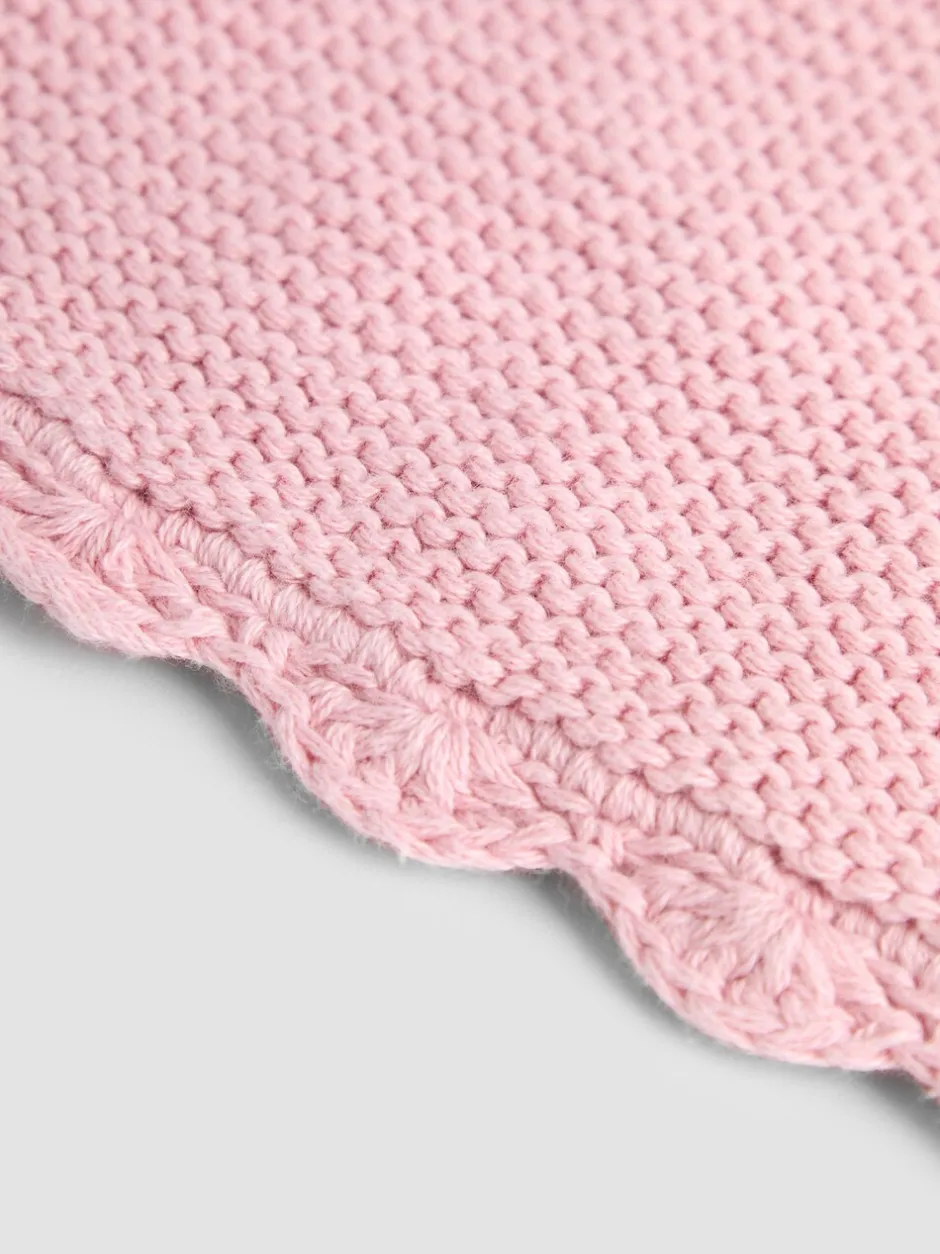 Babyartikelen En Slaapzakken |Jojo Maman Bébé Dusky Pink Scalloped Edge Blanket