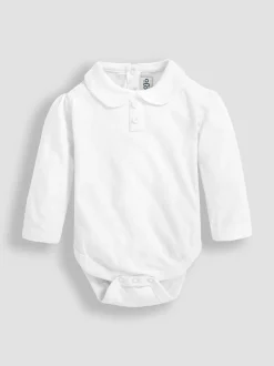 Rompertjes En Hemdjes|Rompertjes En Hemdjes*Jojo Maman Bébé effen Peter Pan romper met lange mouwen