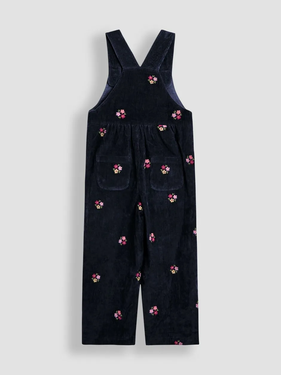 Jumpsuits En Playsuits*Jojo Maman Bébé Embroidered Cord Dungarees & Blouse Set