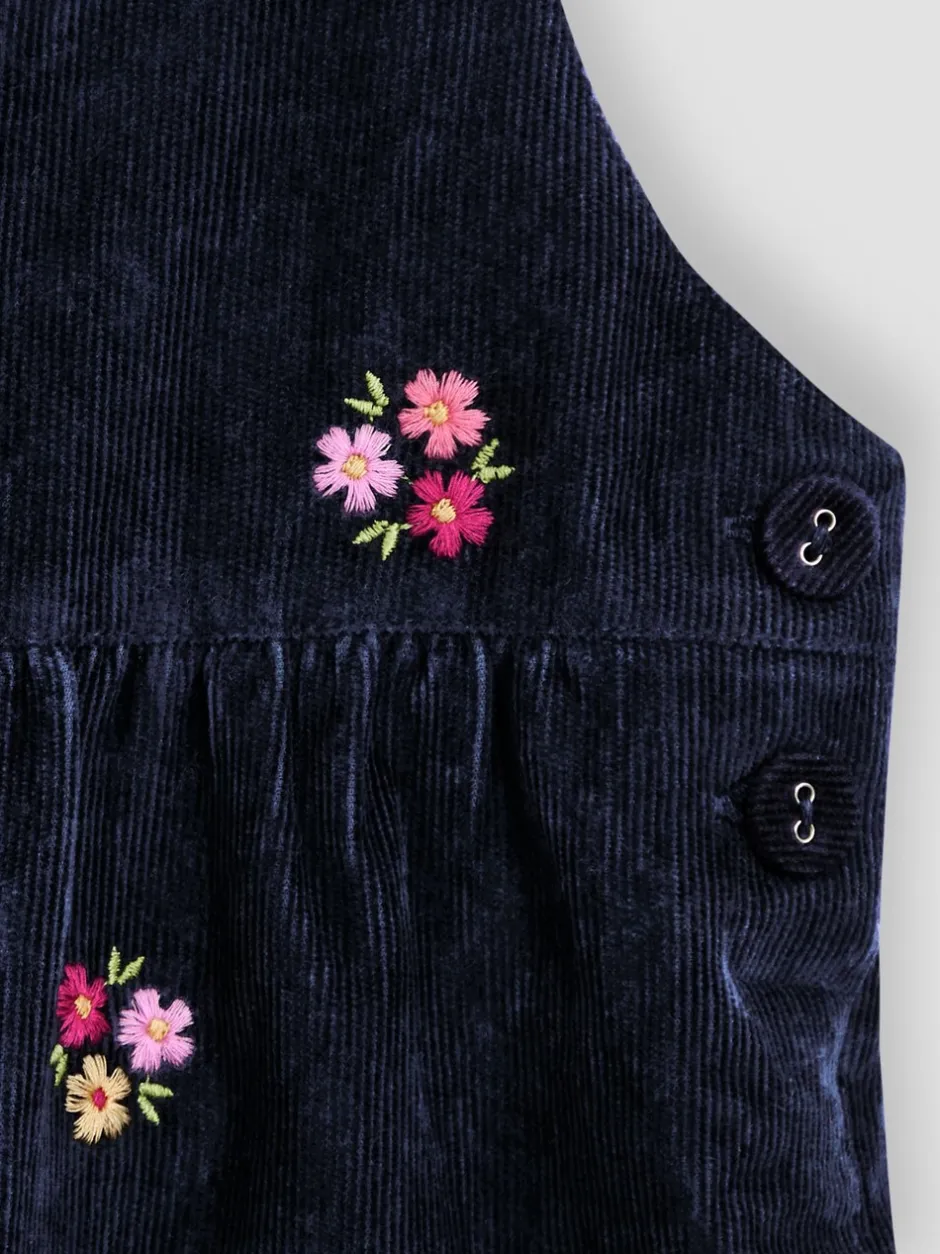 Jumpsuits En Playsuits*Jojo Maman Bébé Embroidered Cord Dungarees & Blouse Set