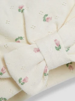 Mutsjes En Antikrabwantjes|Mutsen, Handschoenen En Sjaals|Jojo Maman Bébé Floral Print Turban 100% Cotton Hat