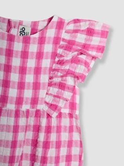 Jumpsuits En Playsuits|Jojo Maman Bébé Frill Shoulder Jumpsuit van 100% katoen