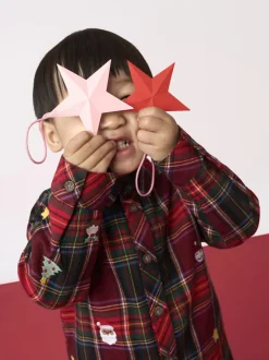 Shirts|Jojo Maman Bébé geborduurd Ruit Kerstmis overhemd