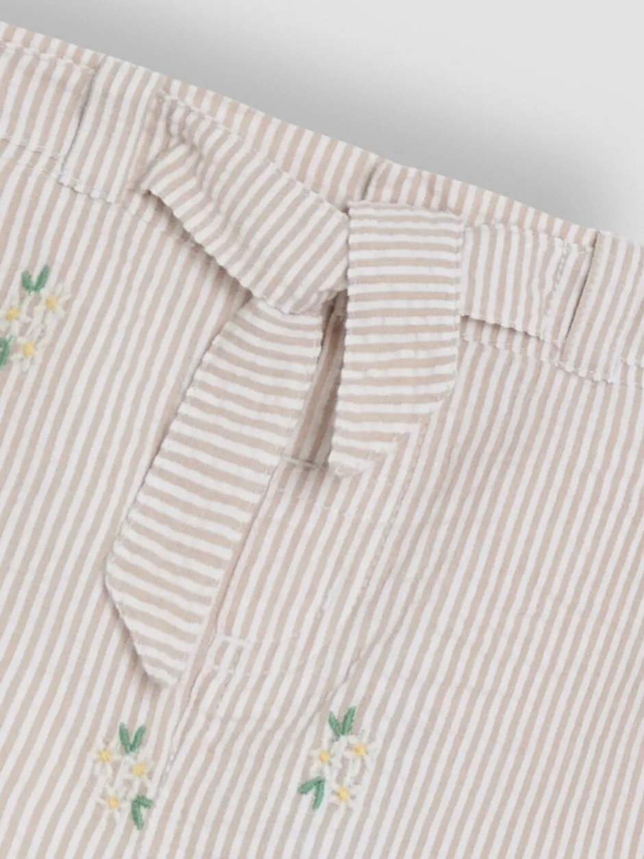 Shorts*Jojo Maman Bébé geborduurde shorts met omgeslagen zoom