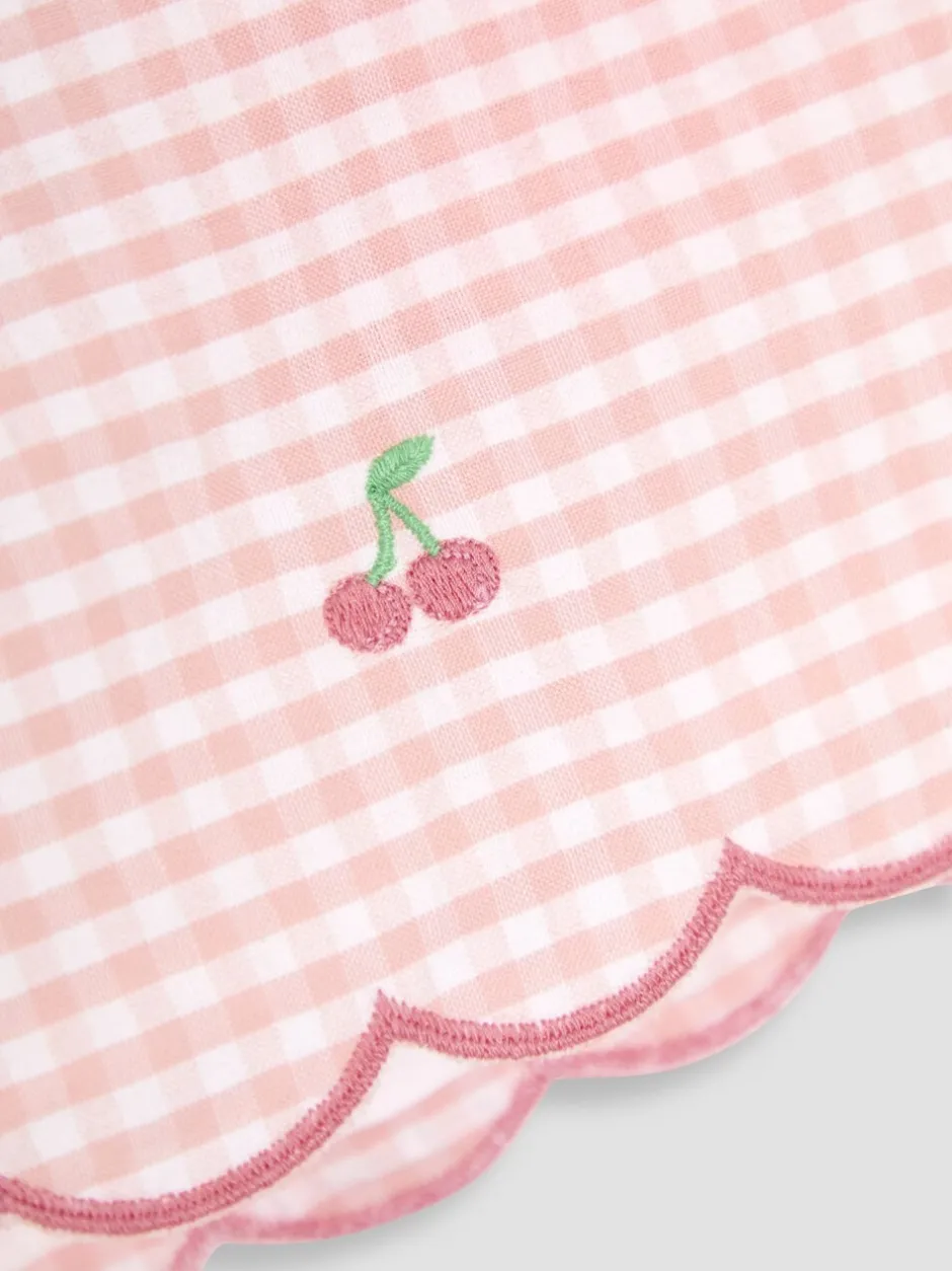 Shorts|Jojo Maman Bébé Geborduurde shorts met geschulpte zoom van 100% katoen