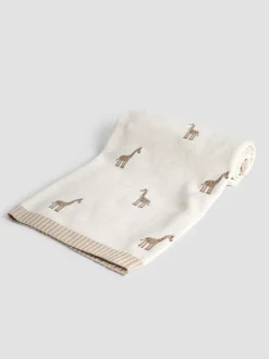 Babyartikelen En Slaapzakken |Jojo Maman Bébé Giraffe Embroidered Shawl