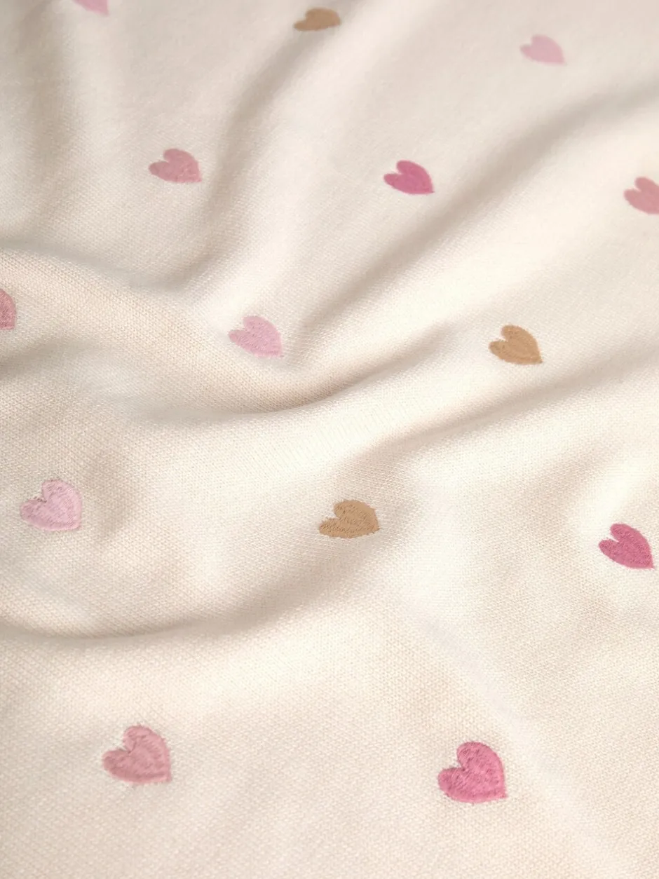 Babyartikelen En Slaapzakken |Jojo Maman Bébé Heart Embroidered Shawl