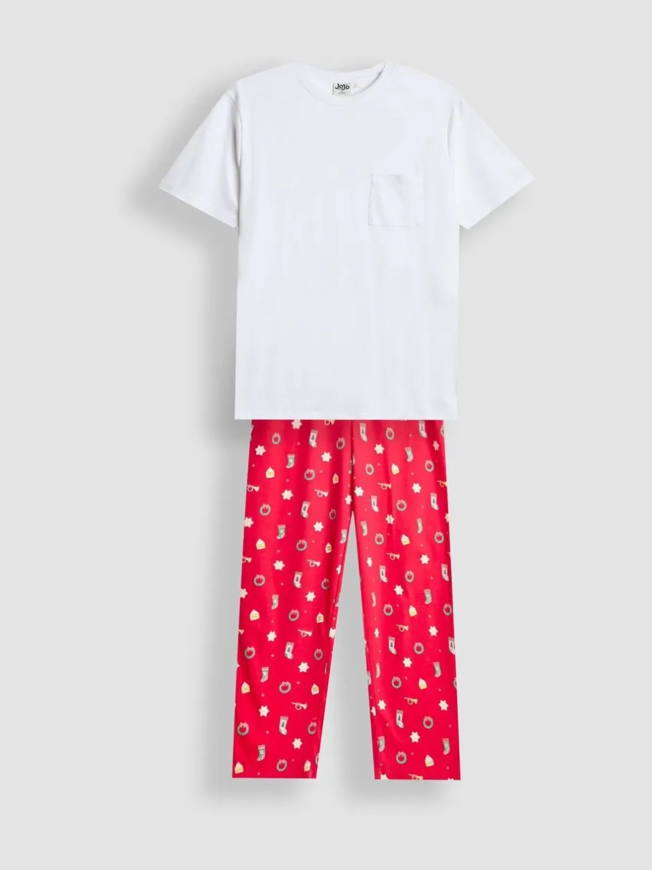 Pyjama's*Jojo Maman Bébé Heren Kerstmis Jersey Pyjama Set