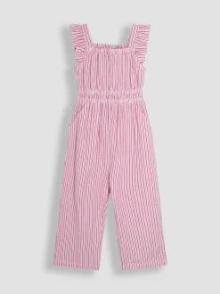 Jumpsuits En Playsuits|Jojo Maman Bébé jumpsuit met ruchemouwtjes