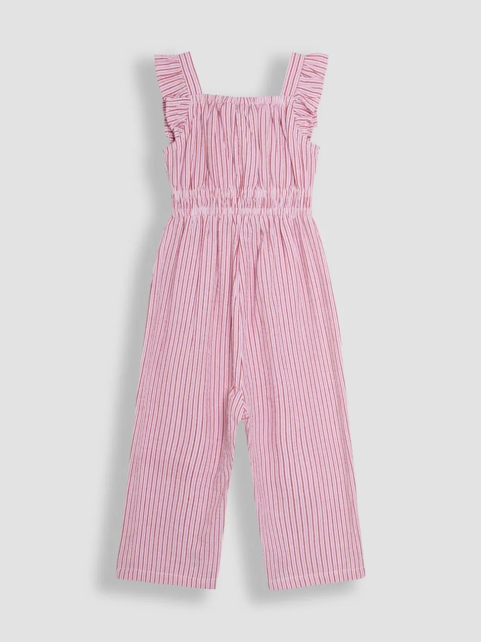 Jumpsuits En Playsuits|Jojo Maman Bébé jumpsuit met ruchemouwtjes