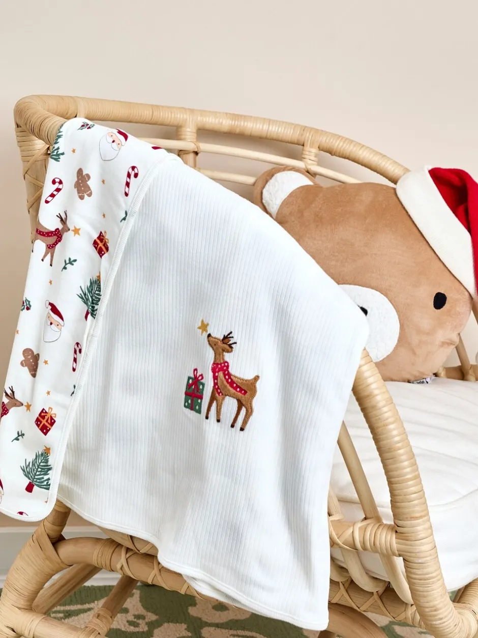Babyartikelen En Slaapzakken *Jojo Maman Bébé Kerstmis jersey sjaal Rood