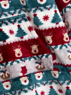 Kamerjassen*Jojo Maman Bébé Kerstmis Print Behaaglijke Deken Met capuchon