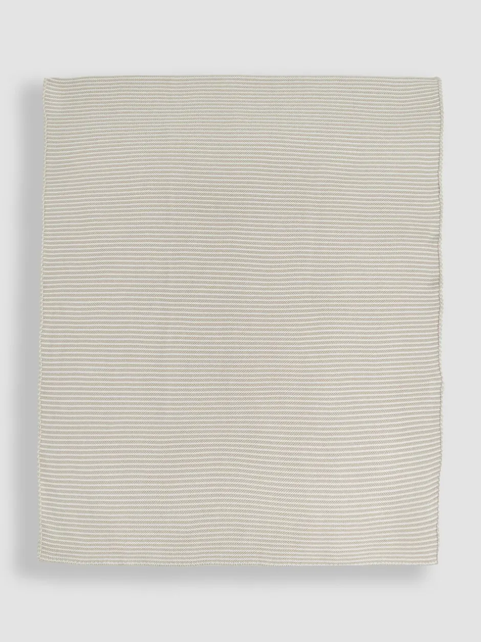 Babyartikelen En Slaapzakken |Jojo Maman Bébé Knitted Stripe Blanket Grey
