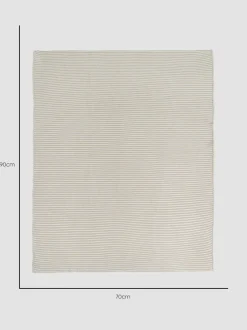 Babyartikelen En Slaapzakken |Jojo Maman Bébé Knitted Stripe Blanket Grey