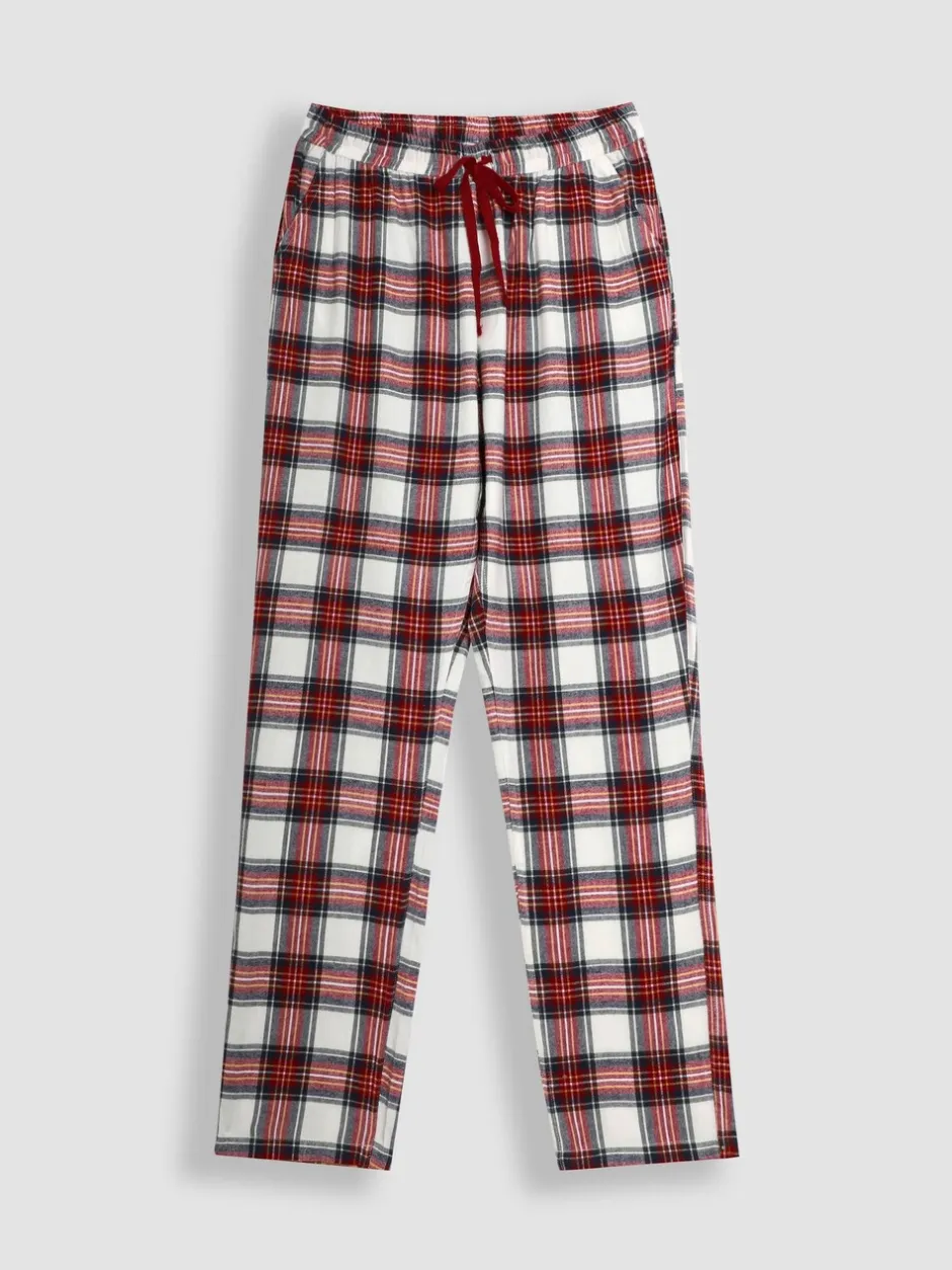Pyjama's|Loungewear|Jojo Maman Bébé Mens Check Woven Pyjama Set