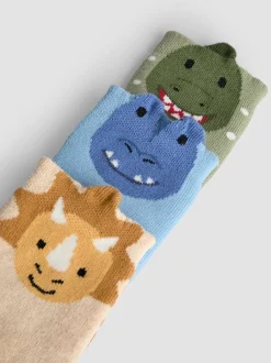 Sokken*Jojo Maman Bébé 3-Pack Dinosaur Extra Thick Socks