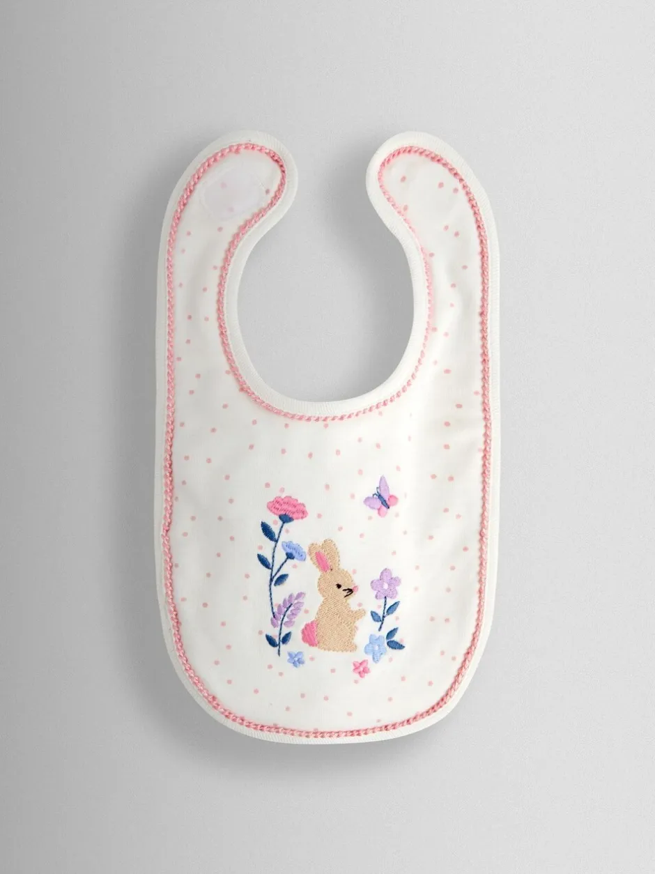 Slabbetjes|Jojo Maman Bébé 2-Pack Embroidered Appliqué Bibs