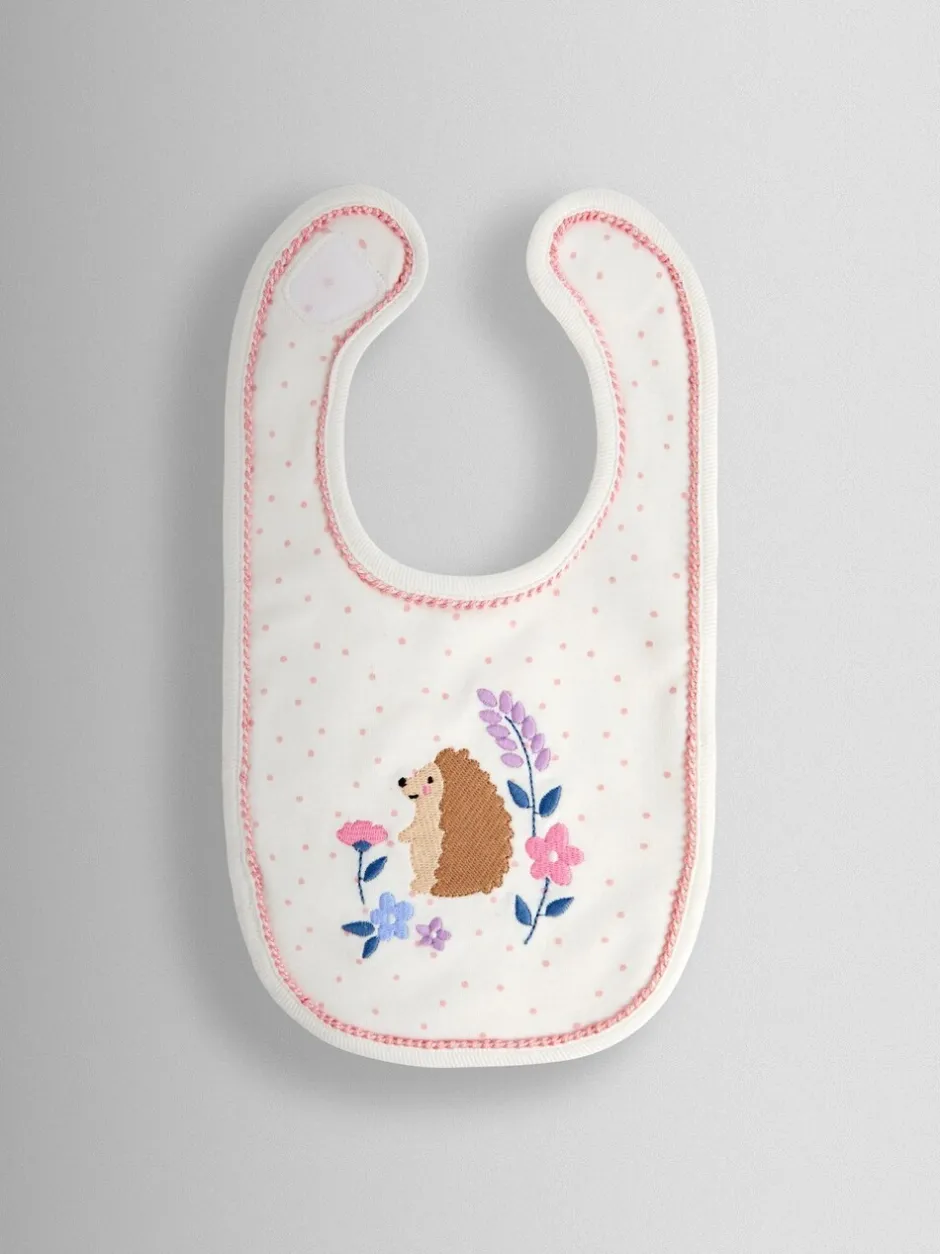 Slabbetjes|Jojo Maman Bébé 2-Pack Embroidered Appliqué Bibs