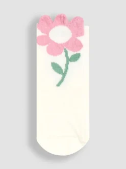 Sokken En Panty's*Jojo Maman Bébé 3-Pack Flower Socks