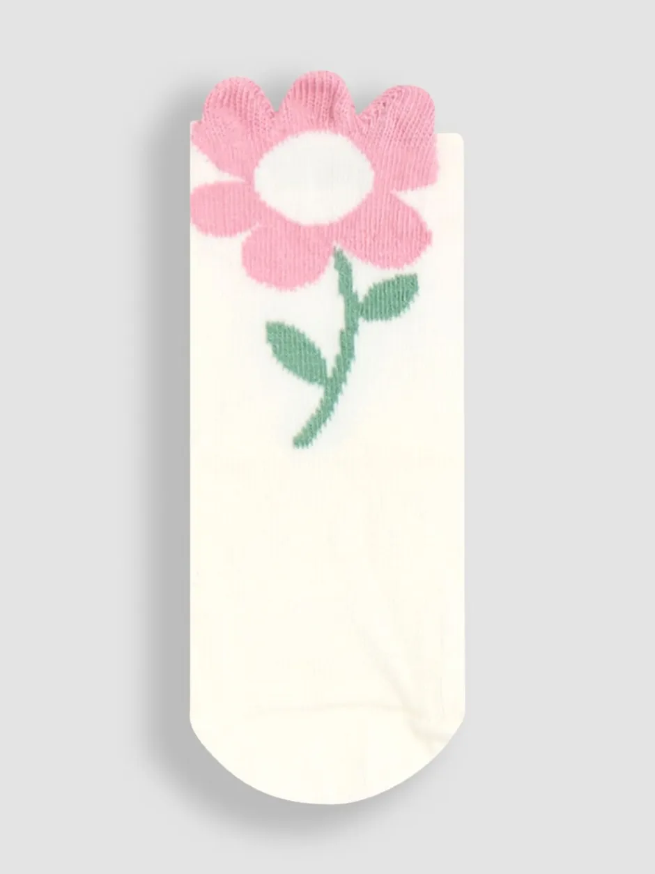 Sokken En Panty's*Jojo Maman Bébé 3-Pack Flower Socks