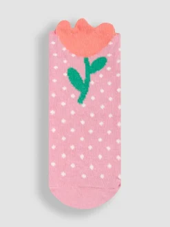 Sokken En Panty's*Jojo Maman Bébé 3-Pack Flower Socks