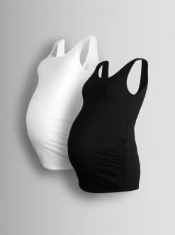 Tops En T-Shirts|Moederschap*Jojo Maman Bébé 2-Pack Maternity Vests