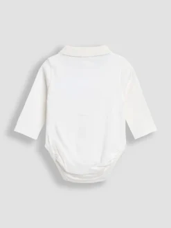 Rompertjes En Hemdjes|Rompertjes En Hemdjes*Jojo Maman Bébé 2-Pack Plain Long Sleeve Polo Shirt Bodies