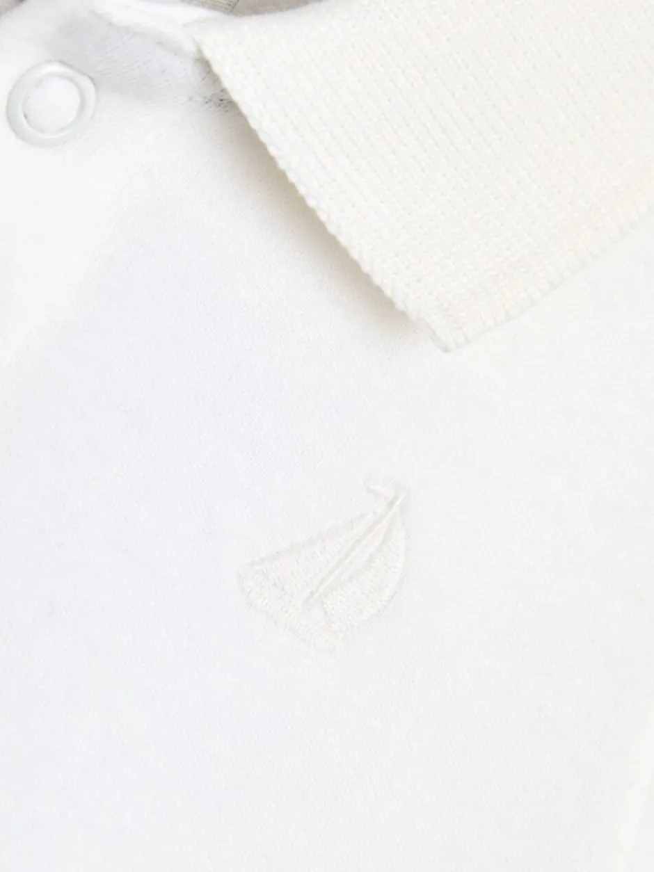 Rompertjes En Hemdjes|Rompertjes En Hemdjes*Jojo Maman Bébé 2-Pack Plain Long Sleeve Polo Shirt Bodies