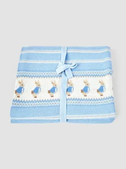 Kussentjes En Plaids|Kussentjes En Plaids|Jojo Maman Bébé Peter Rabbit™ Knitted Shawl