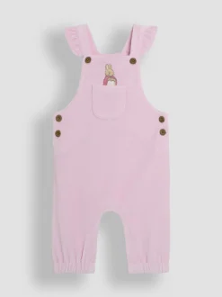 Jumpsuits En Playsuits|Jojo Maman Bébé Peter Rabbit Appliqué Velour Dungarees and Body Set